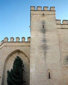 Exterior, Church of San Antonio Abad, Trigueros, Andalusia, Spain, 2001. Creator: LTL