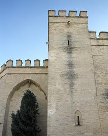 Exterior, Church of San Antonio Abad, Trigueros, Andalusia, Spain, 2001. Creator: LTL