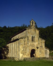 Exterior, Church of the Holy Saviour of Valdedios, Asturias, Spain, 9th century, (2002). Creator: LTL
