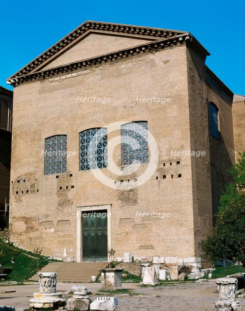 Exterior, Curia Julia or Senate House, Rome, Italy, Built in 44-29 BC (1995).  Creator: LTL.