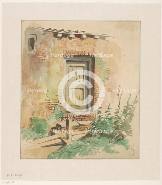 Exterior door of a farmhouse, 1837-1903. Creator: Jan Striening.