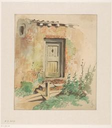Exterior door of a farmhouse, 1837-1903. Creator: Jan Striening