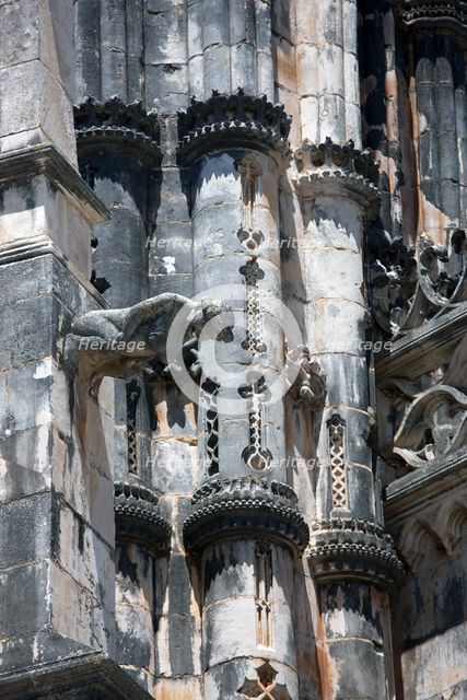 Exterior detail, Monastery of Batalha, Batalha, Portugal, 2009. Creator: Samuel Magal.