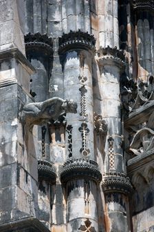 Exterior detail, Monastery of Batalha, Batalha, Portugal, 2009. Creator: Samuel Magal