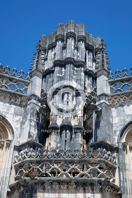 Exterior detail, Monastery of Batalha, Batalha, Portugal, 2009. Creator: Samuel Magal.