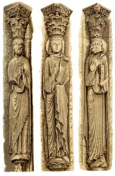 Exterior decoration of Le Mans Cathedral, Le Mans, France, 15th century (1849).Artist: H Moulin