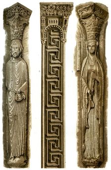 Exterior decoration of Le Mans Cathedral, Le Mans, France, 15th century (1849).Artist: H Moulin