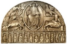 Exterior decoration of Le Mans Cathedral, Le Mans, France, 15th century (1849).Artist: H Moulin