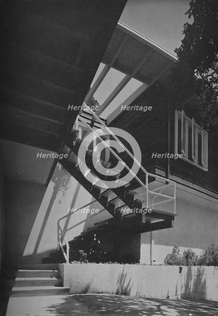 'Exterior - House at Fairfax, California by Francis Ellsworth Lloyd', 1942. Artist: Unknown.