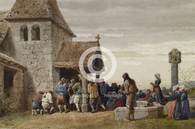Exterior of a Church, 1864. Creator: Gustave Brion.