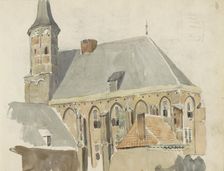 Exterior of a church, 1822-1893. Creator: Willem Troost II