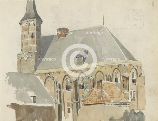 Exterior of a church, 1822-1893. Creator: Willem Troost II.