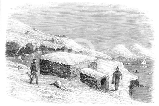 Exterior of a Greenlander's Hut, 1856.  Creator: Unknown.