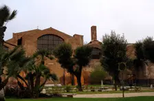 Exterior of Baths of Diocletian, National Roman Museum, Rome, Italy, 2009. Creator: LTL