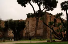 Exterior of Baths of Diocletian, National Roman Museum, Rome, Italy, 2009. Creator: LTL