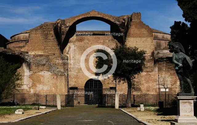 Exterior of Baths of Diocletian, National Roman Museum, Rome, Italy, 2009.  Creator: LTL.