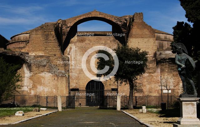 Exterior of Baths of Diocletian, National Roman Museum, Rome, Italy, 2009.  Creator: LTL.