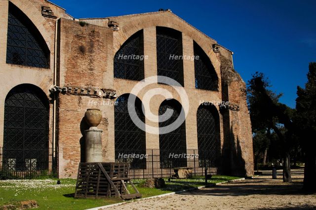 Exterior of Baths of Diocletian, National Roman Museum, Rome, Italy, 2009.  Creator: LTL.