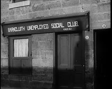 Exterior of Barncluith Unemployed Social Club, 1931. Creator: British Pathe Ltd