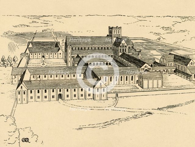 'Exterior of Benedictine Monastery', (1931). Artist: Charles Henry Bourne Quennell.