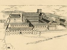 Exterior of Benedictine Monastery (1931). Artist: Charles Henry Bourne Quennell
