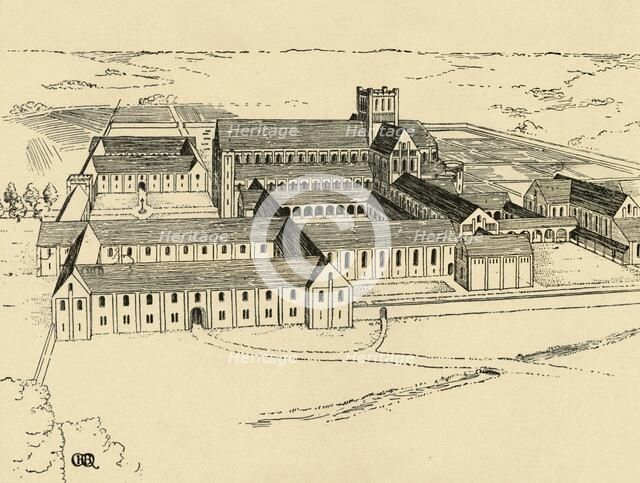 'Exterior of Benedictine Monastery', (1931). Artist: Charles Henry Bourne Quennell.