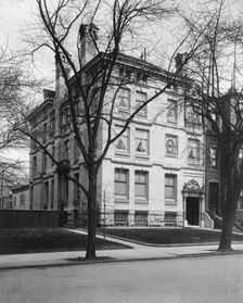 Exterior of home of Senator Philander Knox, 1527 K Street, NW, Washington, DC, between 1910 and 1925 Creator: Frances Benjamin Johnston