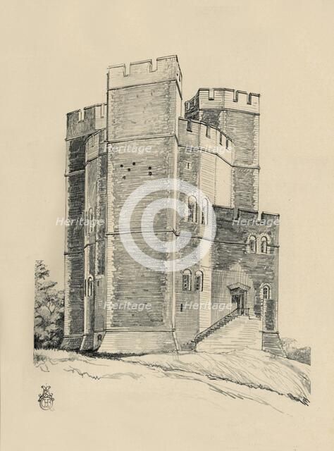 'Exterior of Orford Castle, Suffolk (the Battlements restored)', (1931). Artist: Charles Henry Bourne Quennell.