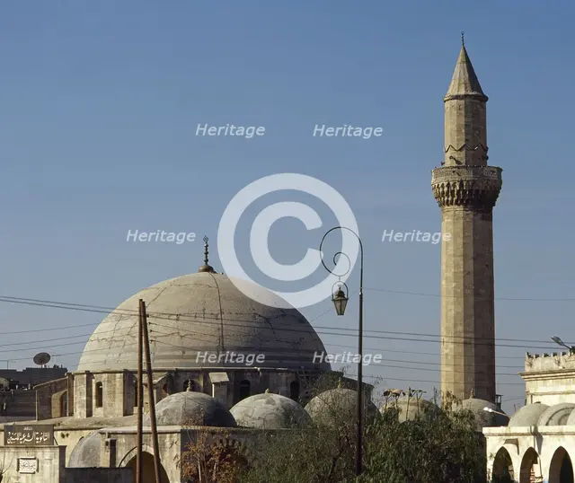 Exterior of mosque, Aleppo, Syria, 2001. Creator: LTL.