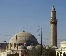 Exterior of mosque, Aleppo, Syria, 2001. Creator: LTL