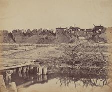 Exterior of North Fort Showing the English Entrance, August 21, 1860, 1860. Creator: Felice Beato
