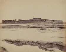 Exterior of North Taku Fort on Peiho River, Showing the English and French Entrance, Aug 21, 1860. Creator: Felice Beato