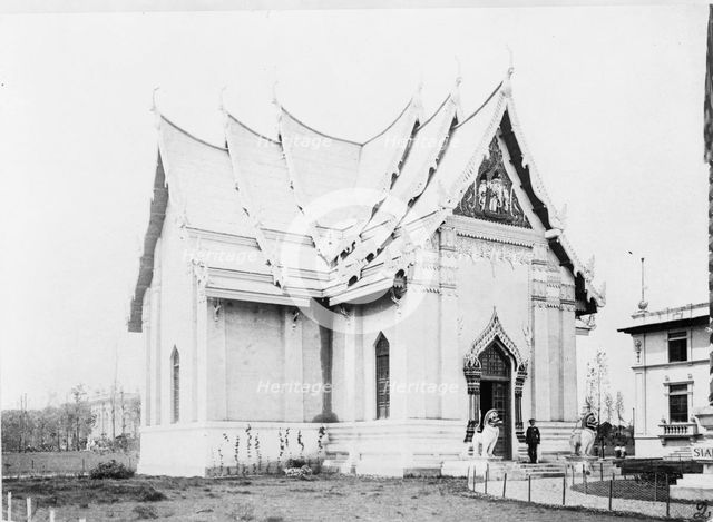 Exterior of Siam (Thailand) exhibit building, Louisiana Purchase Expo...St. Louis, Missouri, 1904. Creator: Frances Benjamin Johnston.