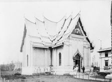 Exterior of Siam (Thailand) exhibit building, Louisiana Purchase Expo...St. Louis, Missouri, 1904. Creator: Frances Benjamin Johnston