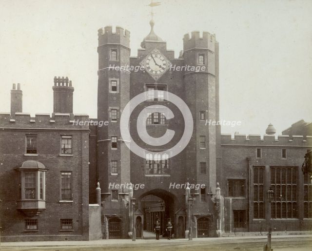Exterior of St James's Palace, London, 1887.  Creator: Unknown.