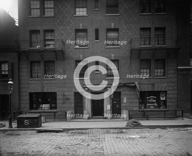 Exterior of tenement, New York City, between 1900 and 1910. Creator: William H. Jackson.