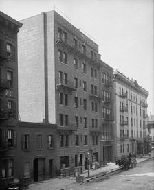 Exterior of tenement, New York City, between 1900 and 1910. Creator: William H. Jackson