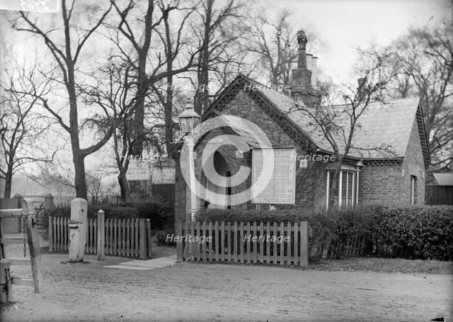 Exterior of the Old Toll Gate, Dulwich, London. Artist: Unknown