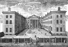 'Exterior of the Admiralty in 1731; From a print published at the time. 1731 1890. Creator: Unknown