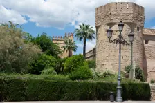 Exterior of The Alcázar (de los Reyes Cristianos or Christian Kings), Cordoba, Spain, 2023. Creator: Ethel Davies
