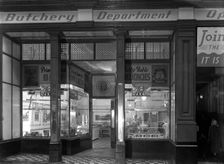 Exterior of the Butchery Department, Barnsley Co-op, South Yorkshire, 1956. Artist: Michael Walters