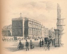 Exterior of the Banqueting Hall, Whitehall Palace 1902. Artist: Thomas Robert Way