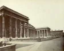 Exterior of the British Museum, Great Russell Street, London, 1887