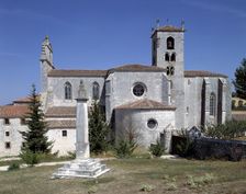Exterior of the church of the monastery of San Pedro de Cardeña (Burgos)