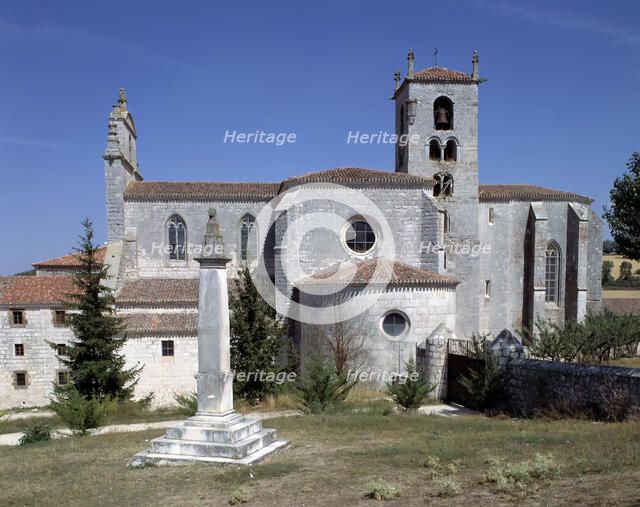 Exterior of the church of the monastery of San Pedro de Cardeña (Burgos).