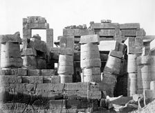 Exterior of the Hypostyle hall, temple of Amun-Re, Karnak, Egypt, 1878