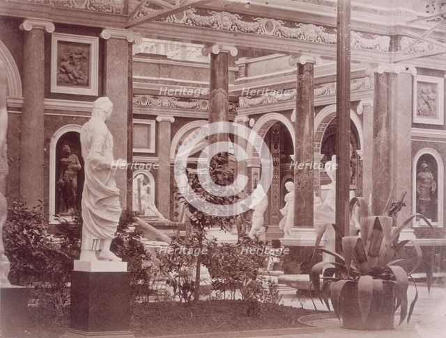 'Exterior of the Italian Court', Crystal Palace, Sydenham, 1852-1854. Creator: Philip Henry Delamotte.