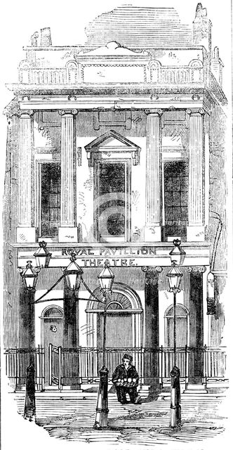 Exterior of the [Royal] Pavilion Theatre, Whitechapel, 1856.  Creator: Unknown.