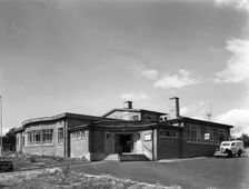Exterior of the Royston Working Men's Club Barnsley, South Yorkshire, 1962. Creator: Michael Walters