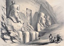 Exterior of the South Temple, Ebsamboul, Nubia c1850. Artist: Augustus Butler